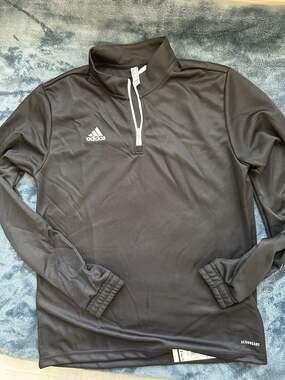 Adidas Women's Entrada 22 Training Top Aeroready 1/4 Zip Pullover Jacket Black S